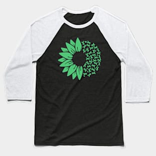 Sunflower Liver Cancer gift Baseball T-Shirt